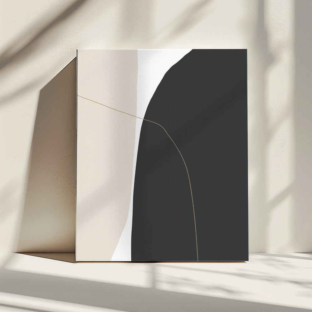 Zarte geschwungene Formen | Leinwand