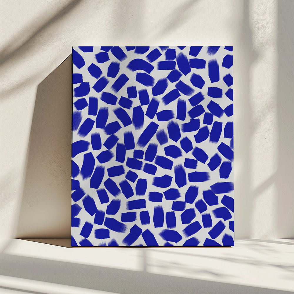 Azurblaue Fragmente | Leinwand