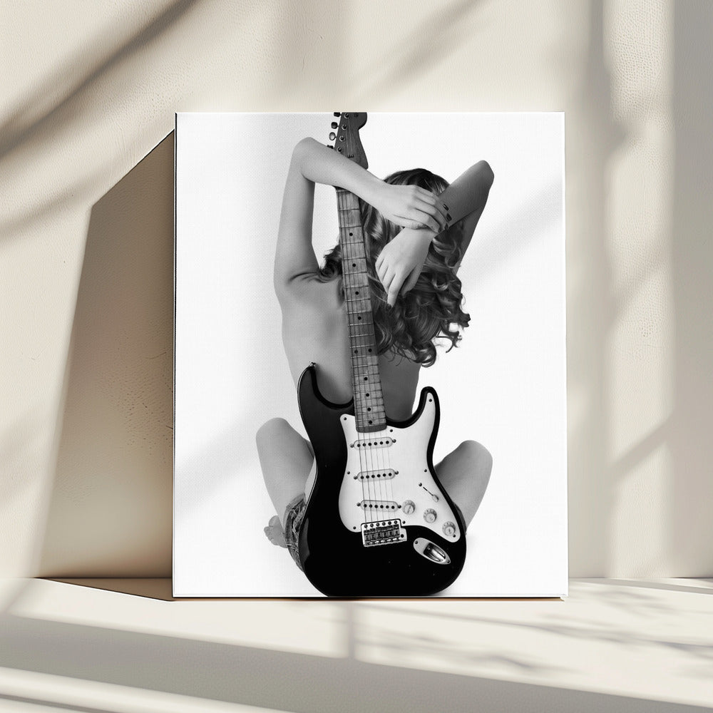 Lady And The Strat | Leinwand