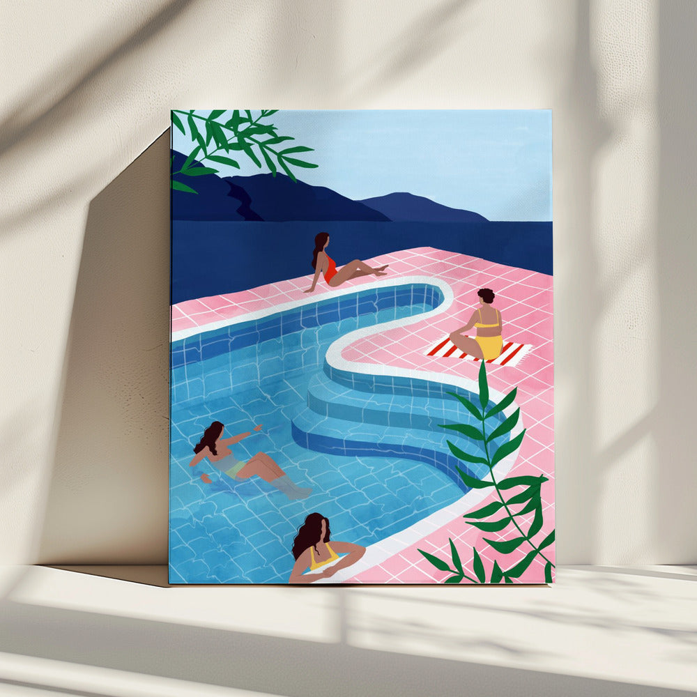 Pool Damen | Leinwand