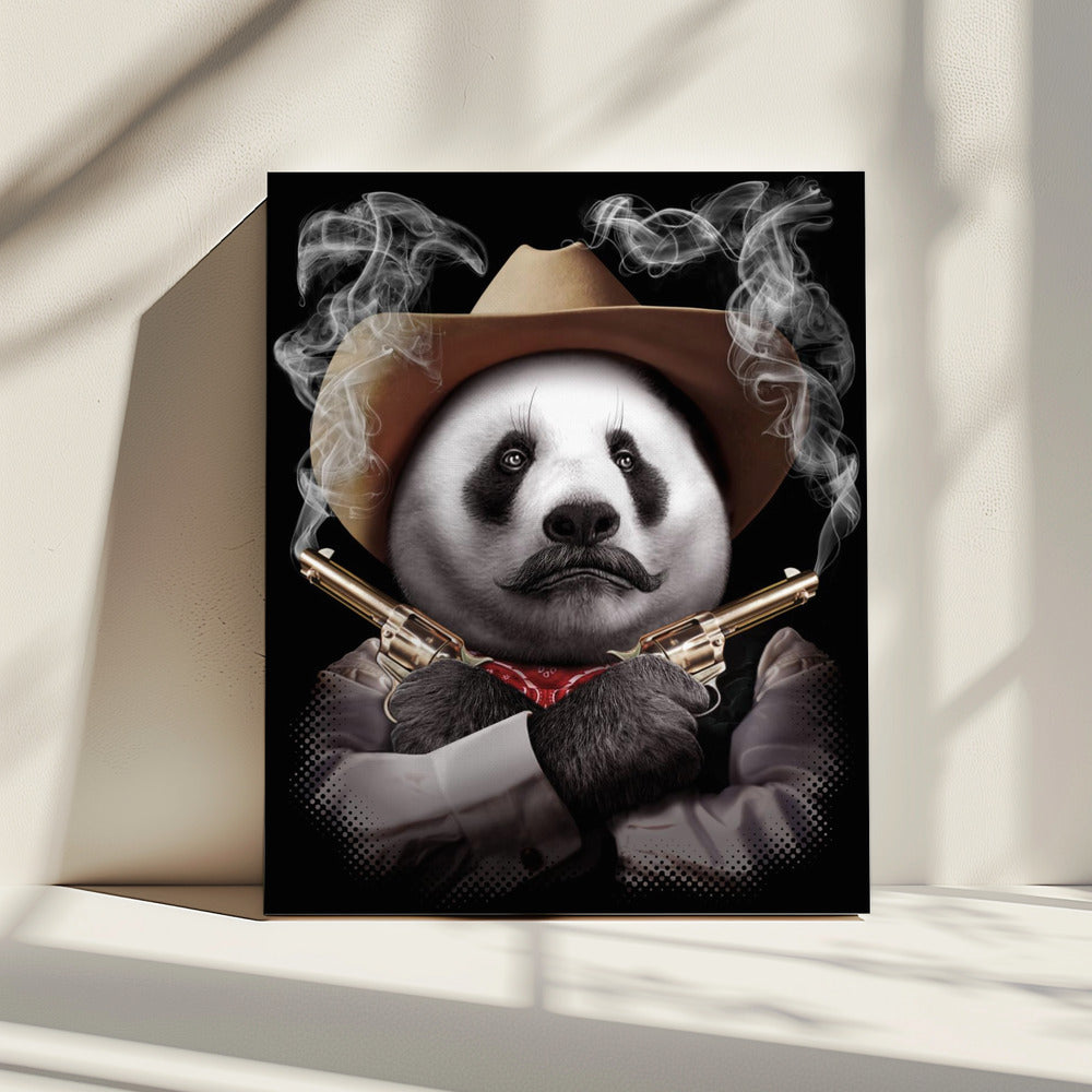 panda crossgun | Canvas