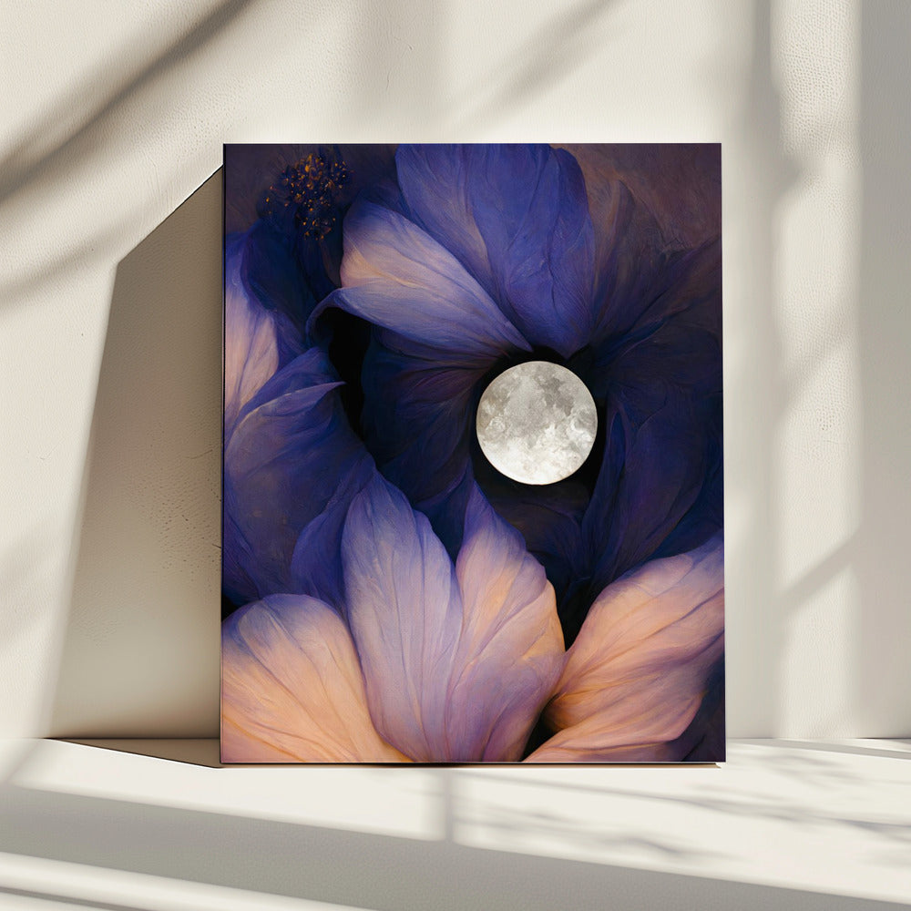 Mondbeleuchtete Blüten | Leinwand