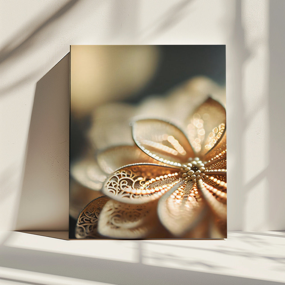 Golden Petal Glow | Canvas