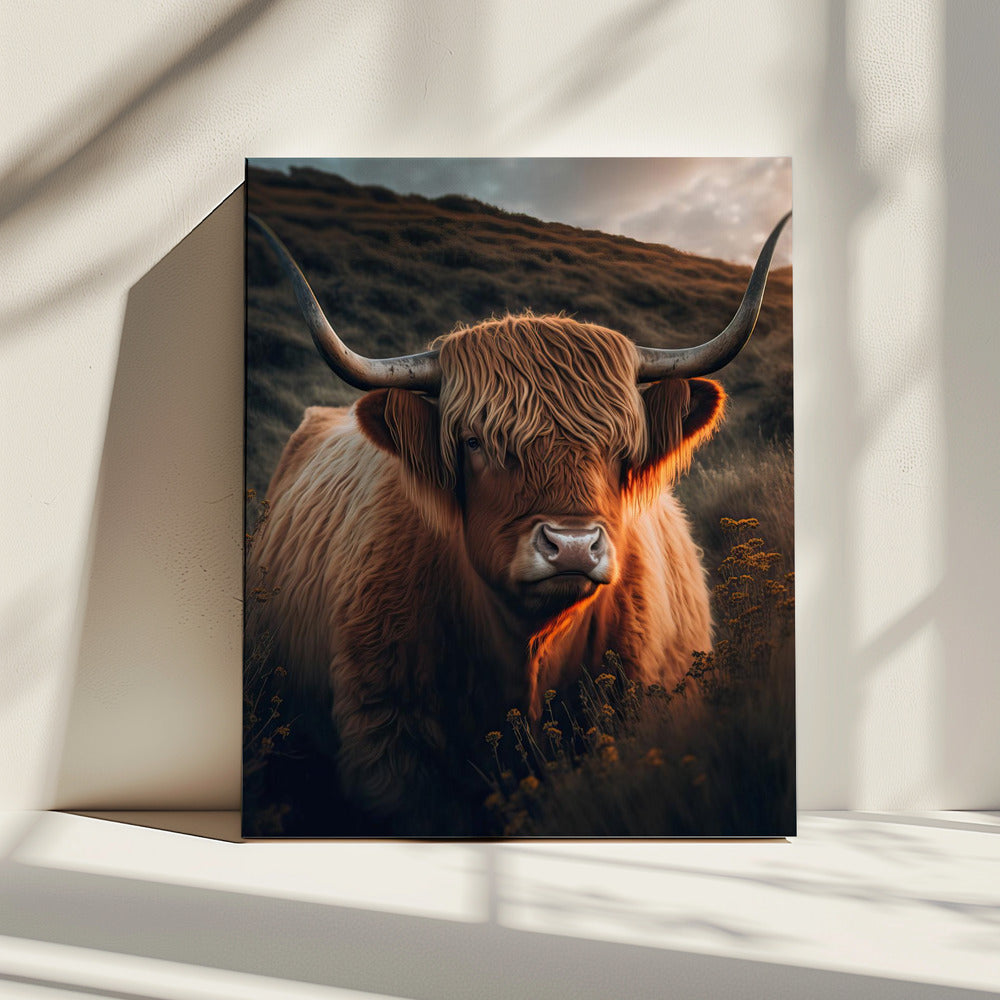Golden Highlander | Canvas
