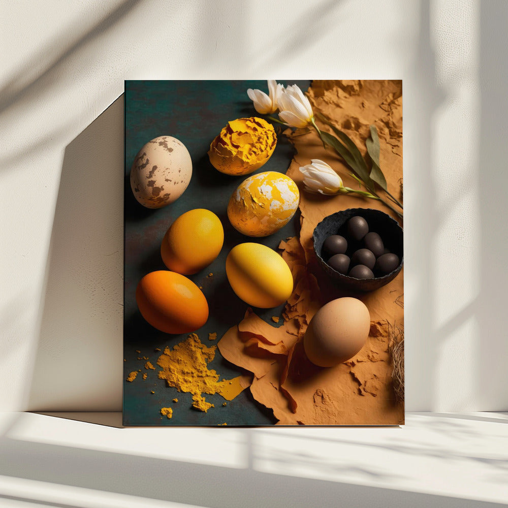 Eggs and Petals Harmony | Canvas