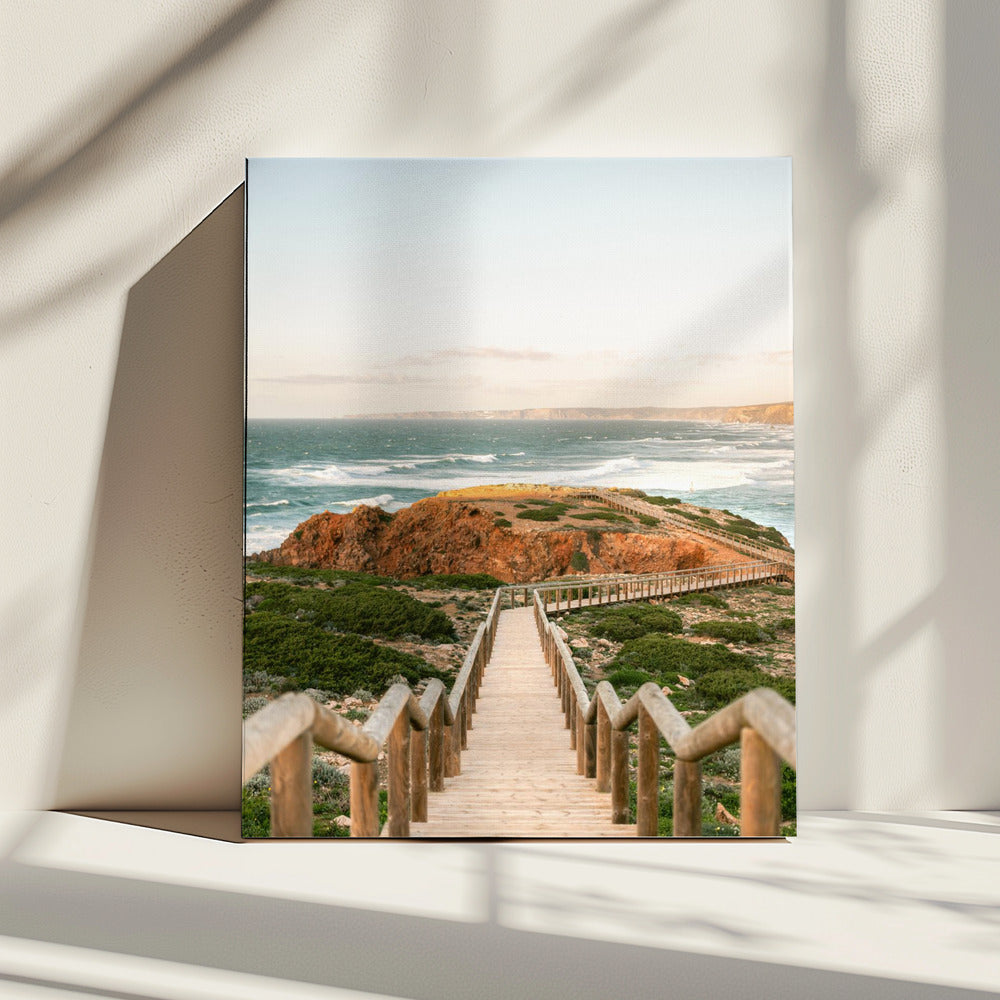 Spazierweg in die Algarve | Leinwand
