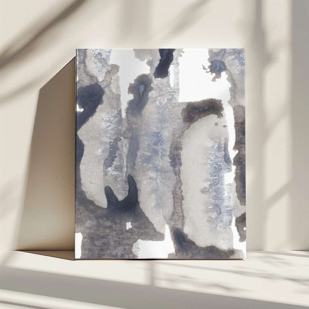 Monochromatische Palette aus Grau- und Weißtönen | Leinwand