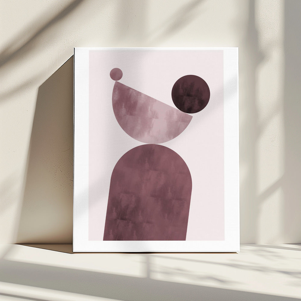 Geometrische Formen Lila | Leinwand