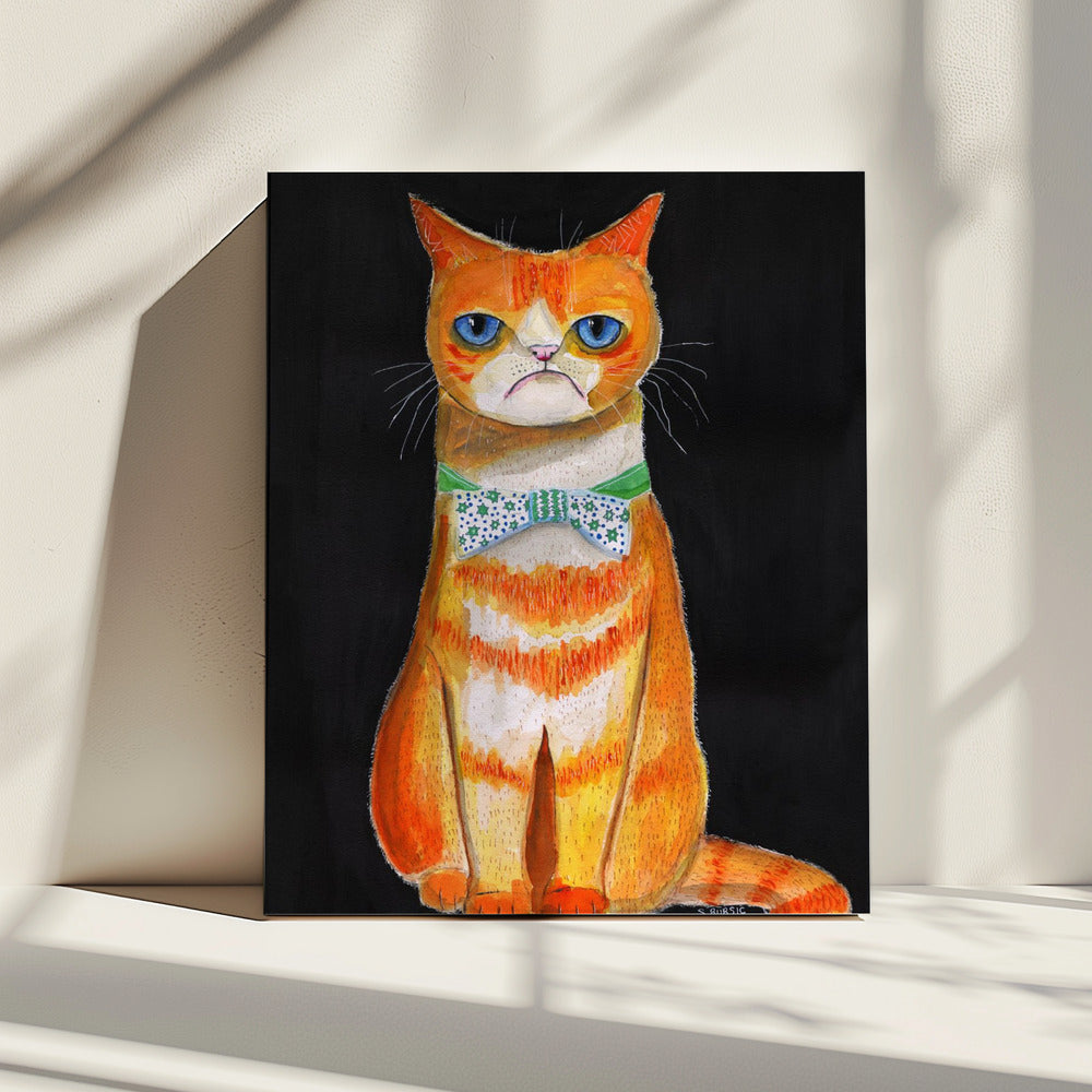 Traurige Katze | Leinwand
