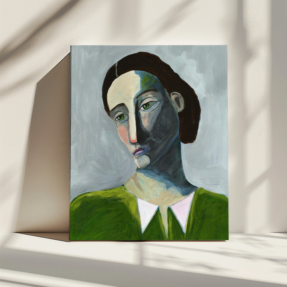 Wartende Frau | Leinwand