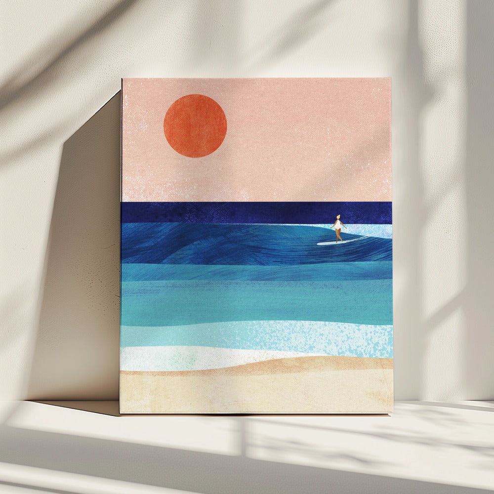 Surf-Mädchen | Leinwand