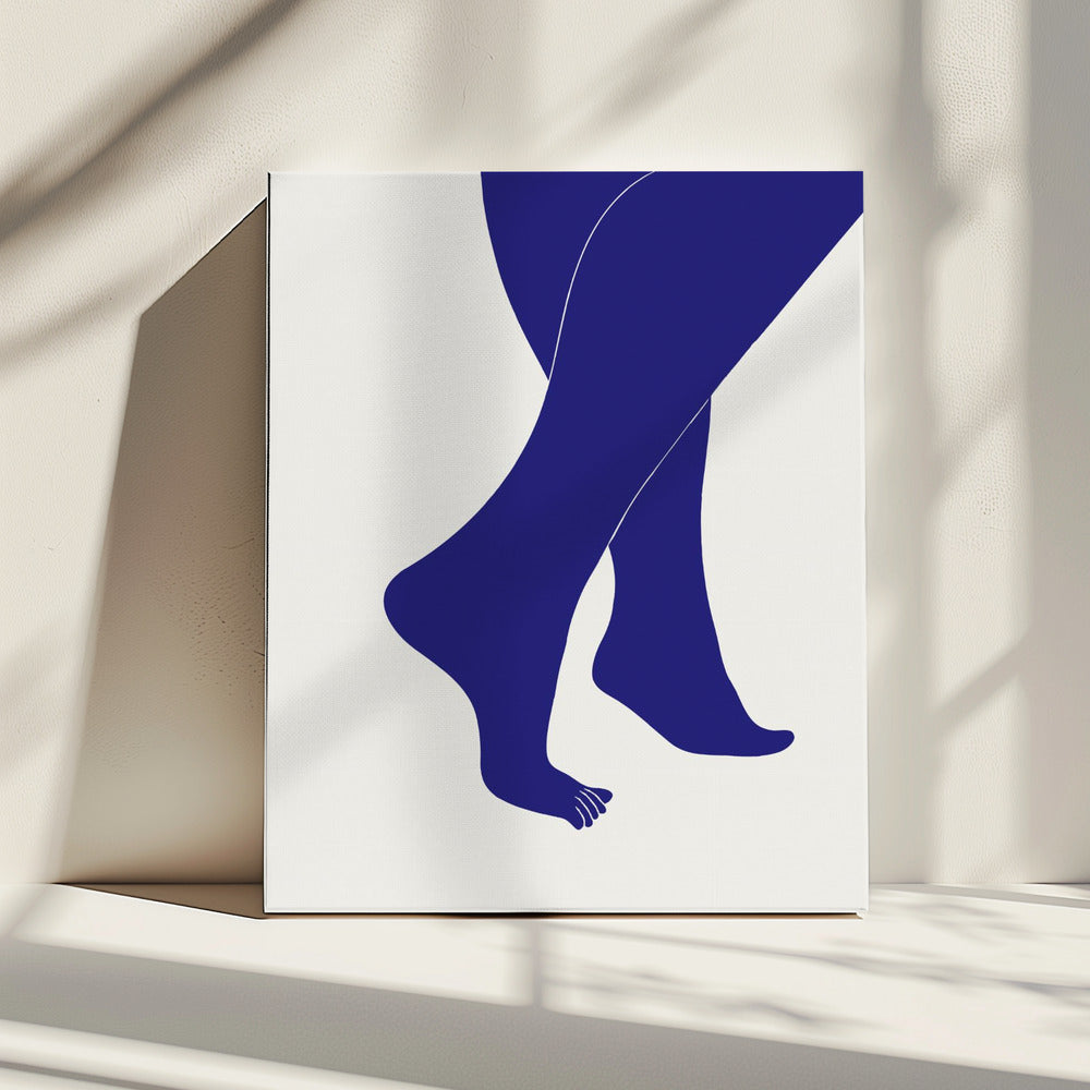 Tip Toe Blau | Leinwand