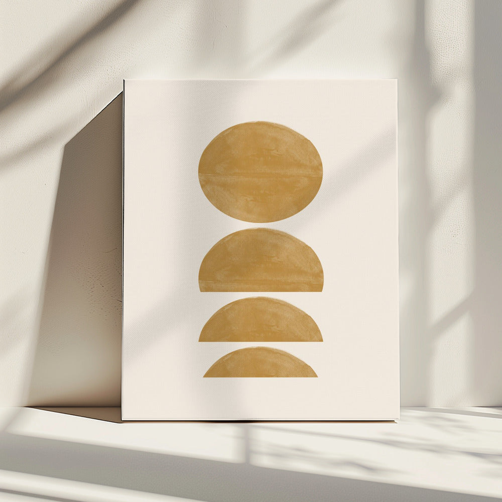 Goldene Crescendos | Leinwand