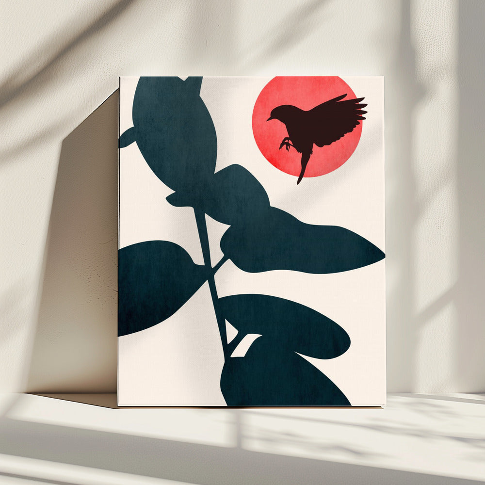 Japanischer Vogel | Leinwand