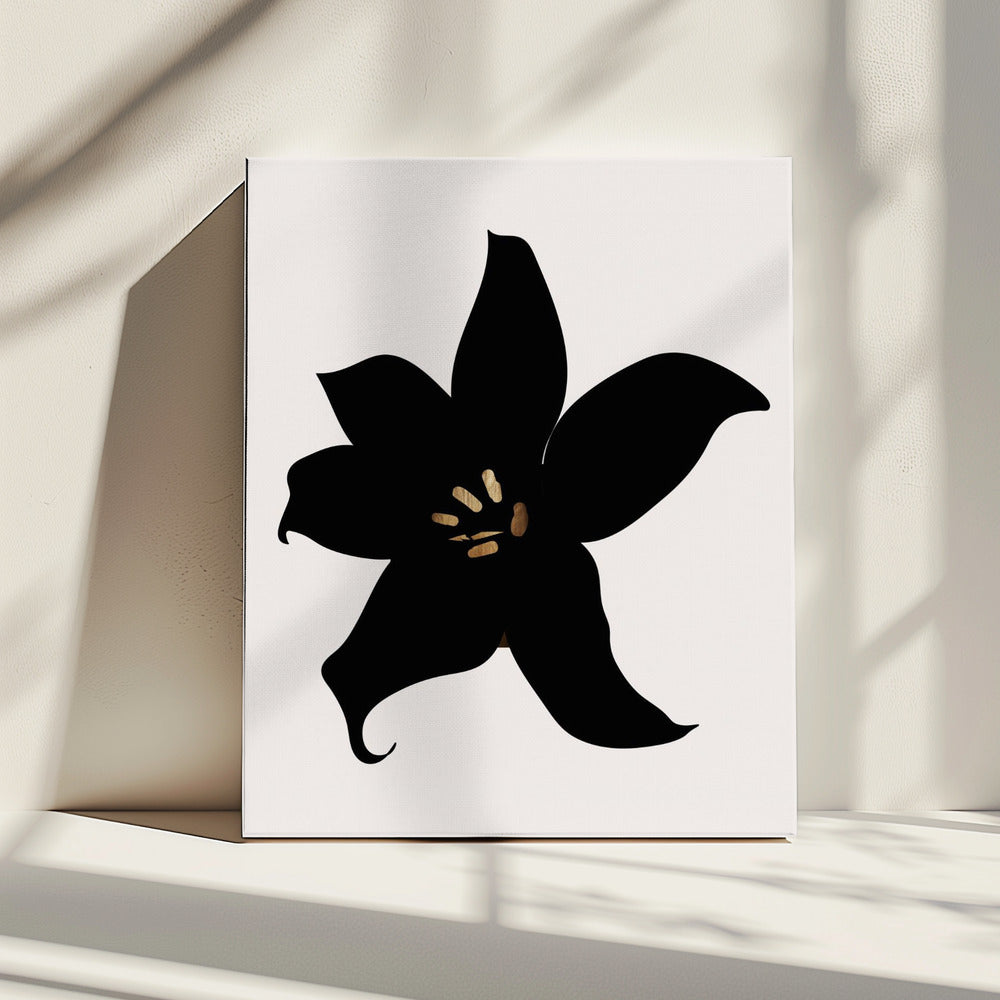 Dunkle Orchidee | Leinwand
