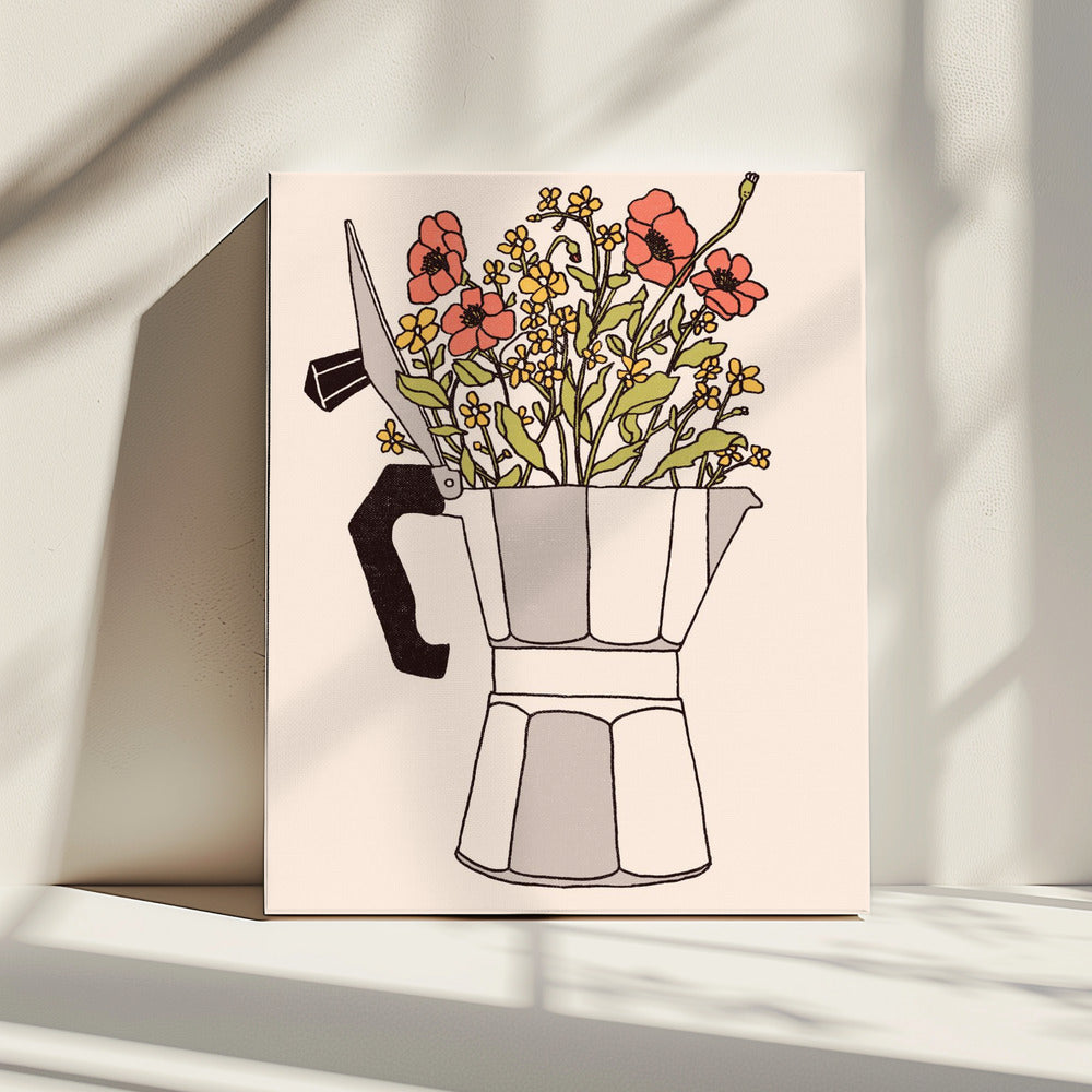 Moka Flowers | Canvas