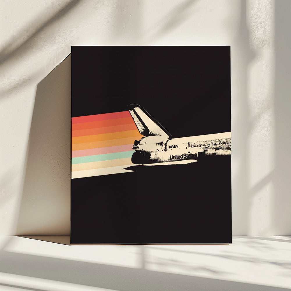 Raumschiff Regenbogen | Leinwand
