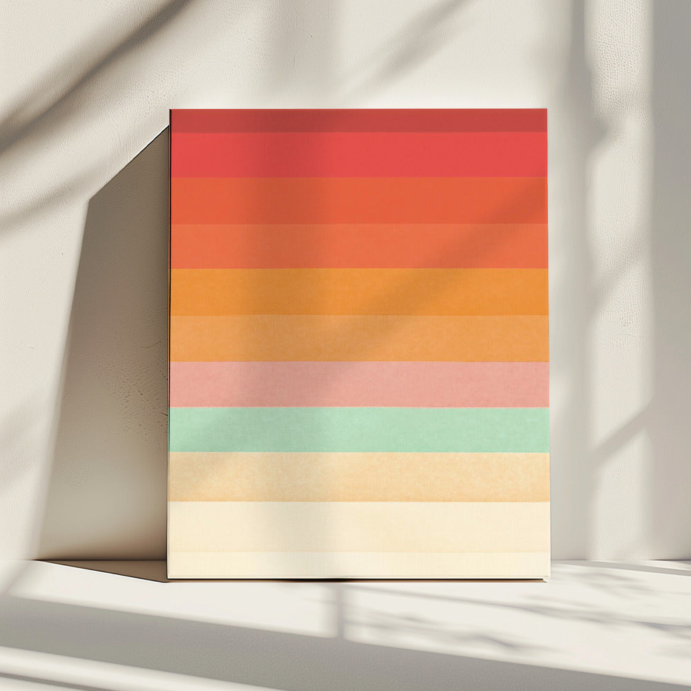 Regenbogen-Chevrons | Leinwand
