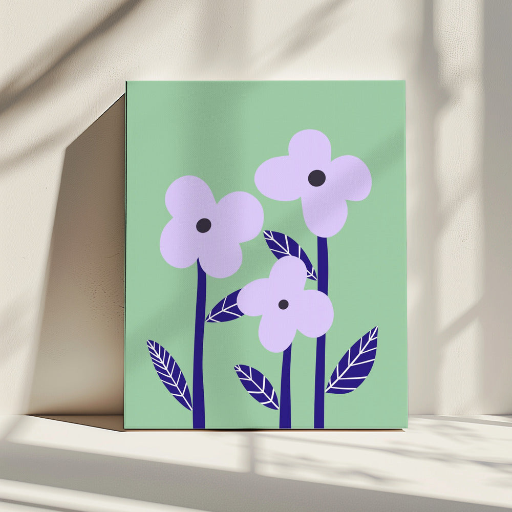 Violette Blüten | Leinwand