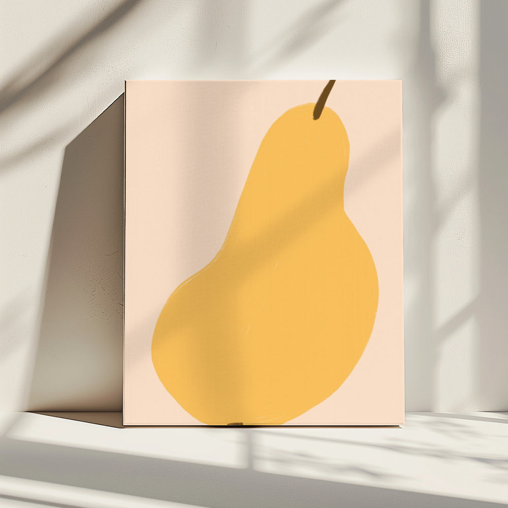 Golden Pear Still | Leinwand
