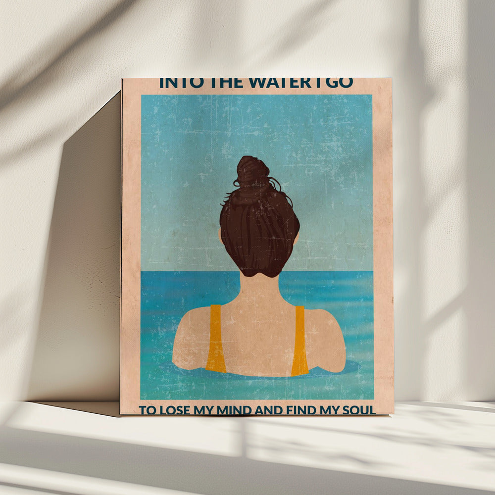 Ins Wasser (brünett) | Leinwand