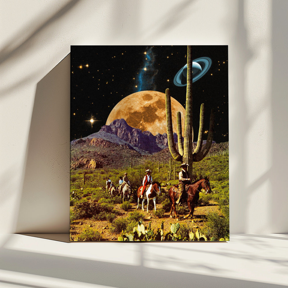 Weltraum-Cowboys | Leinwand