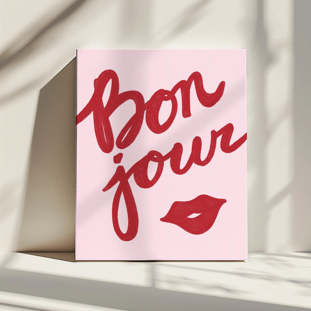 Bonjour Kuss | Leinwand