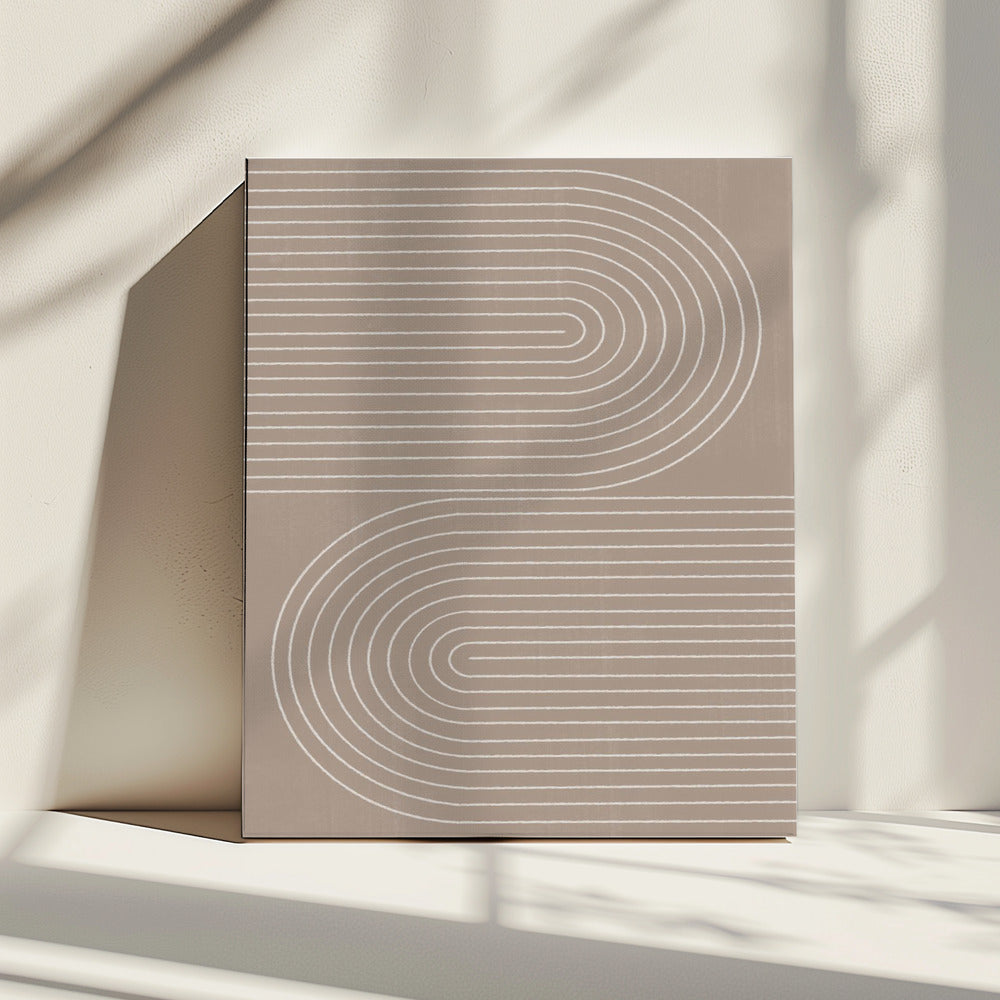 Harmonie der geschwungenen Linien | Leinwand