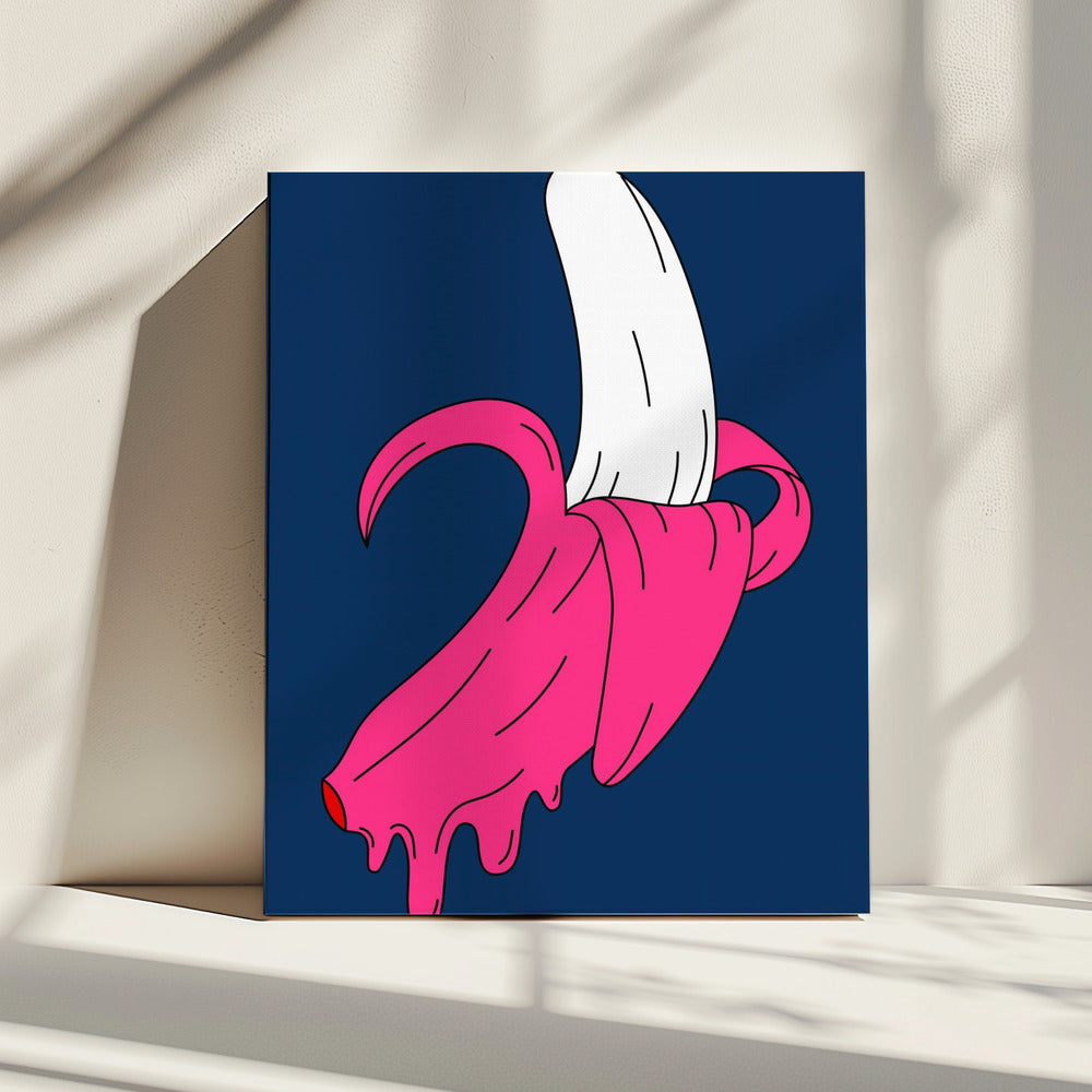 Schmelzende Banane | Leinwand