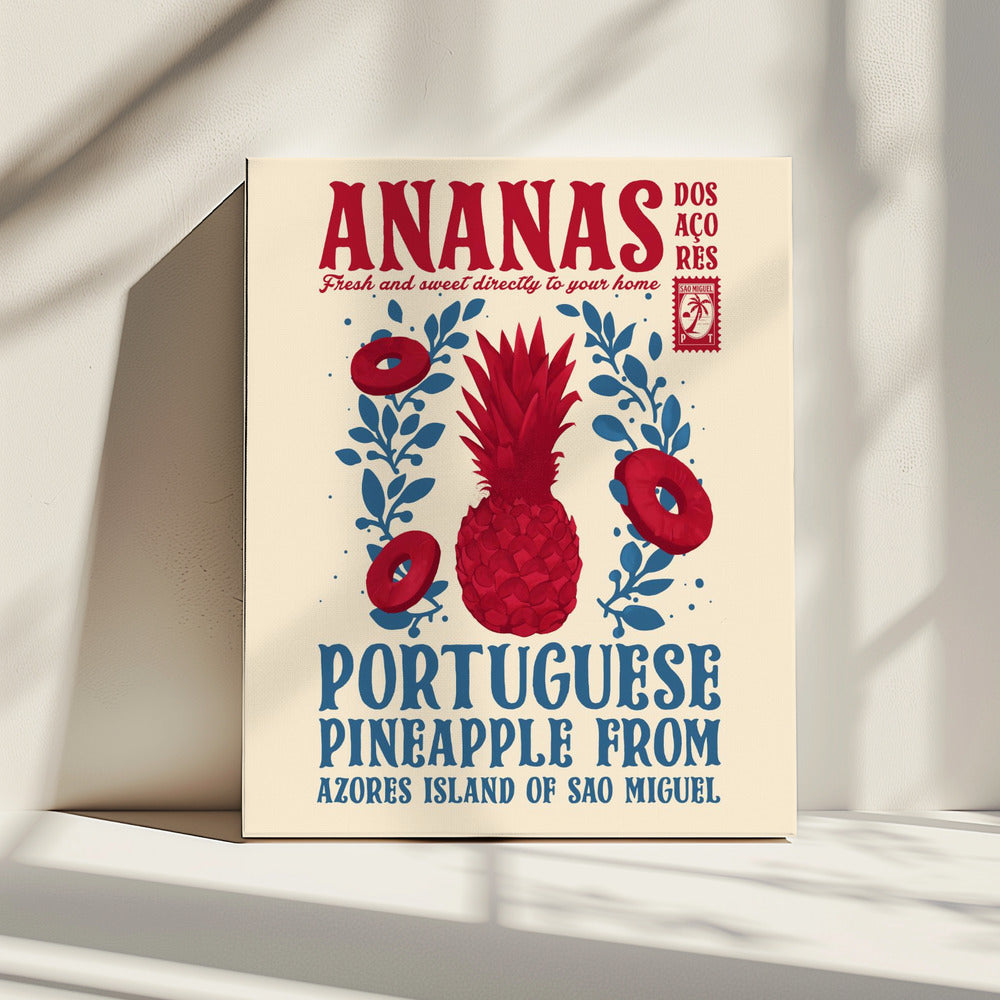 Ananas-Küchendruck | Leinwand