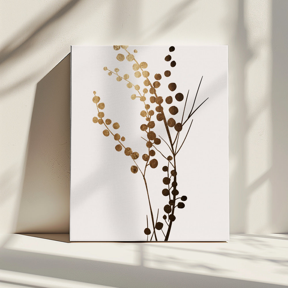 Goldener Zweig 1 | Leinwand