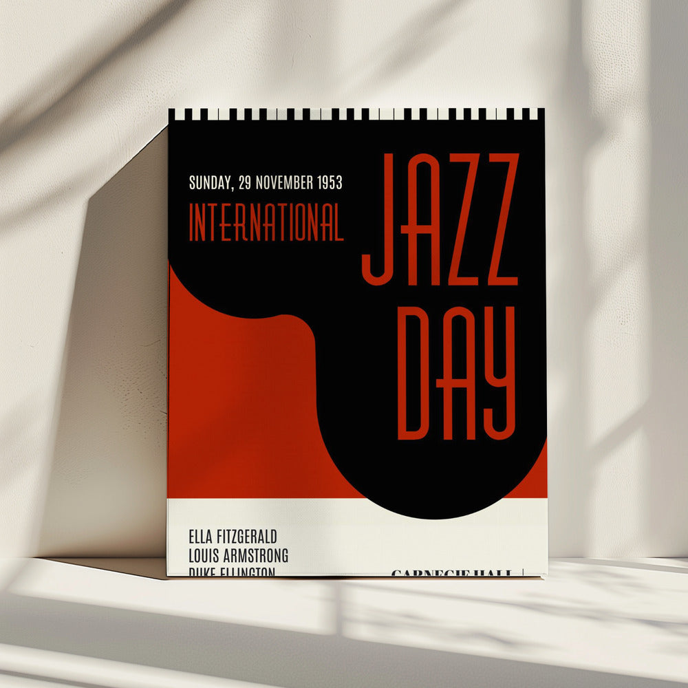 Jazzy Days Dunkelrot | Leinwand