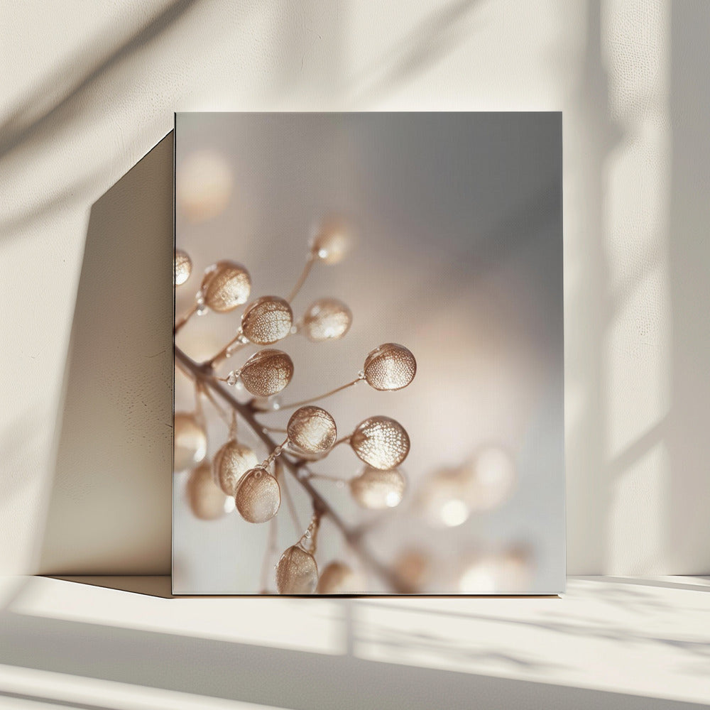 Goldene Tautropfen | Leinwand