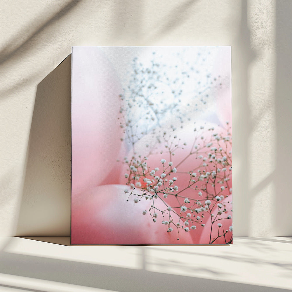 Delicate Balloons with Flower | Canvas