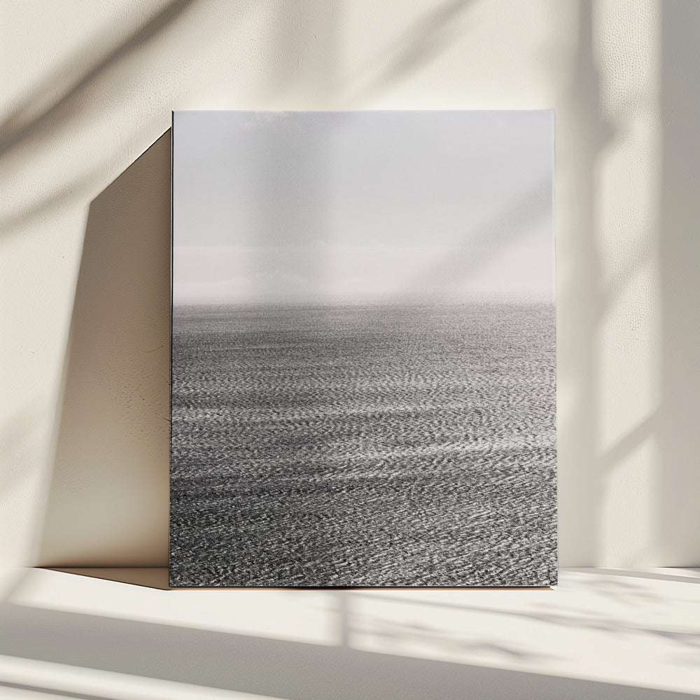 Silbernes Meer Gelassenheit | Leinwand