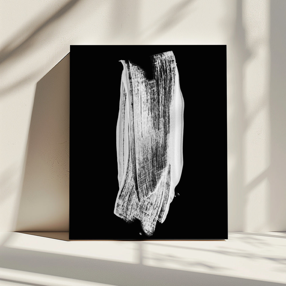 Monochromer Pinselstrich | Leinwand