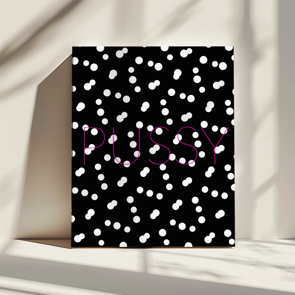 Monochrome Dotscape | Leinwand