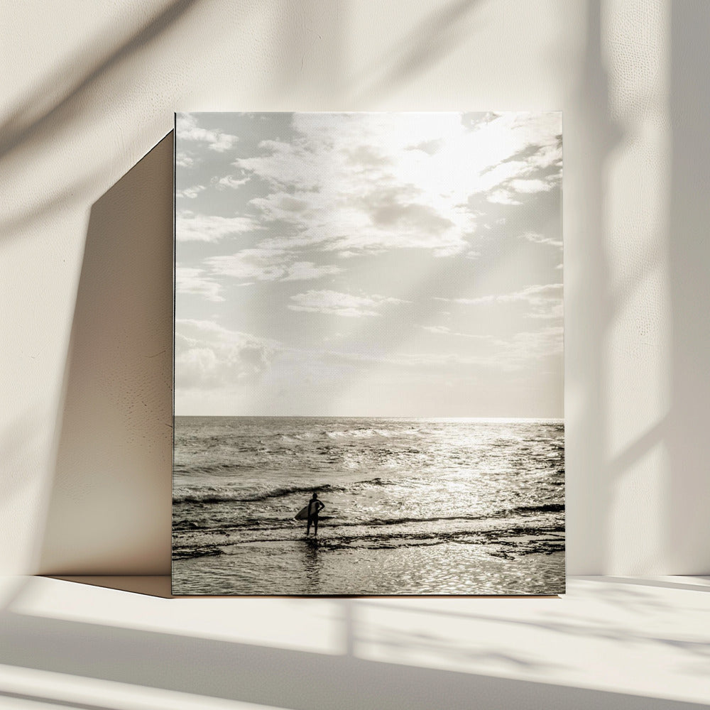 Surfer's Dawn Peace | Leinwand