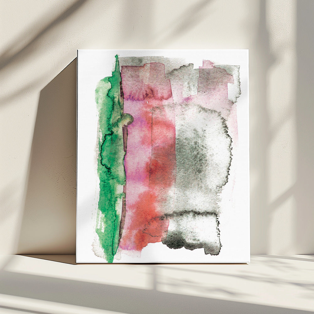 Abstraktes Aquarellbild | Leinwand