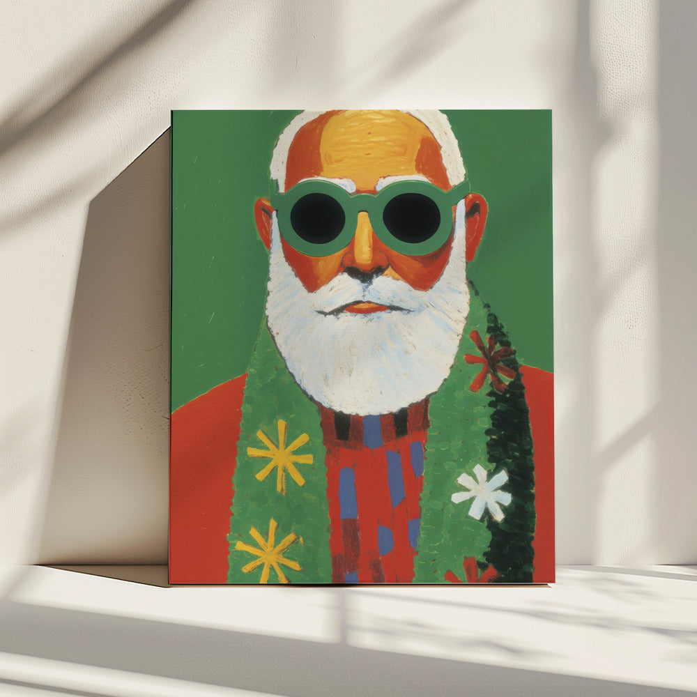 Sonniger Weihnachtsmann-Stil | Leinwand