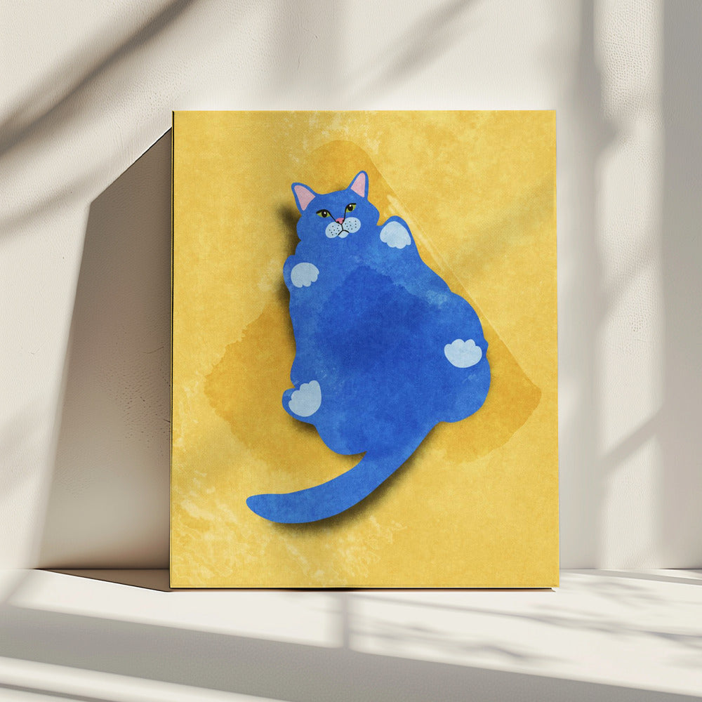 Fette Katze | Leinwand