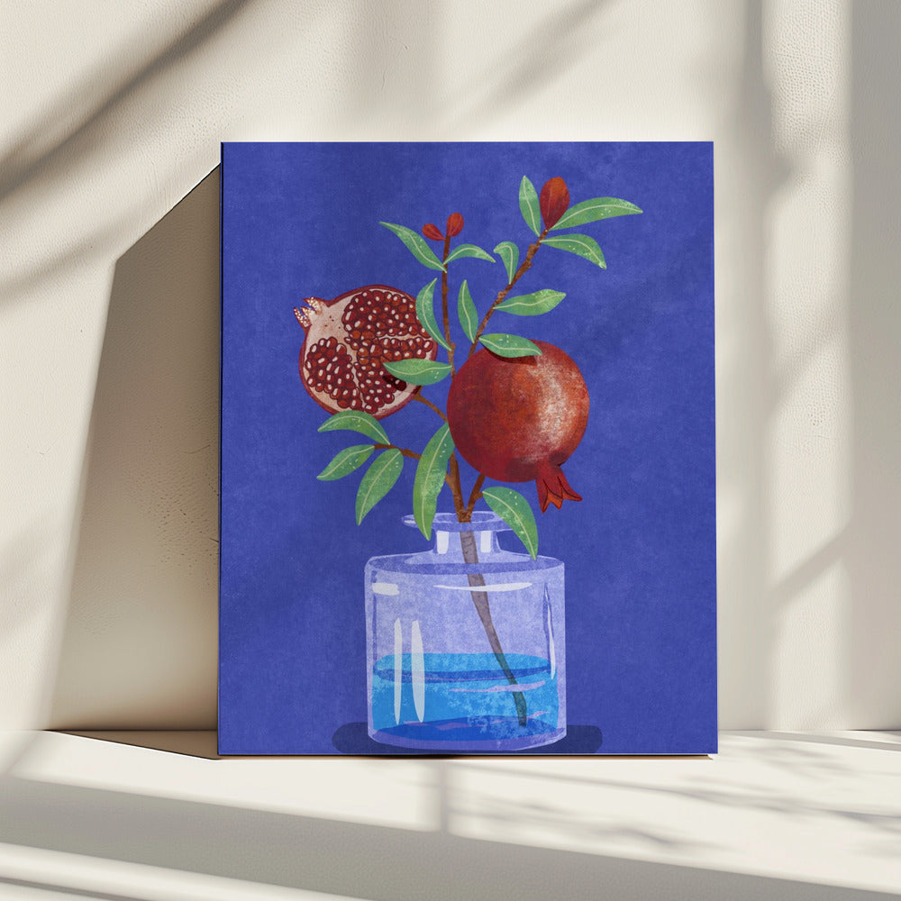 pomegranate in Vase | Canvas