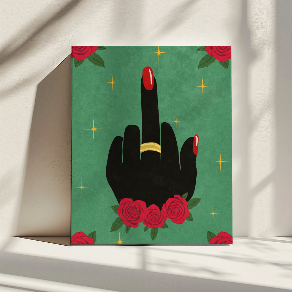 Mittelfinger | Leinwand
