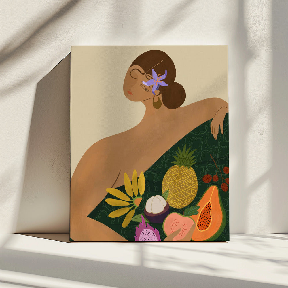 Obstverkäufer | Leinwand