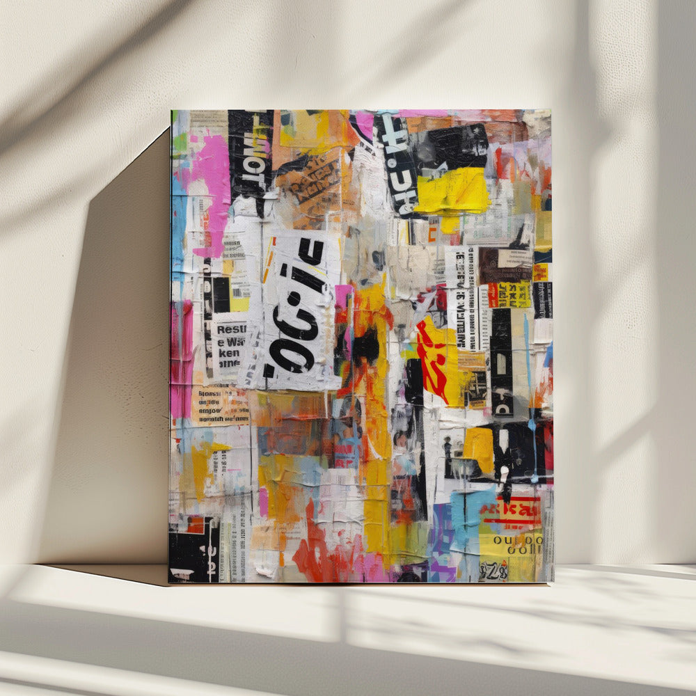 Urban Collage Burst | Leinwand