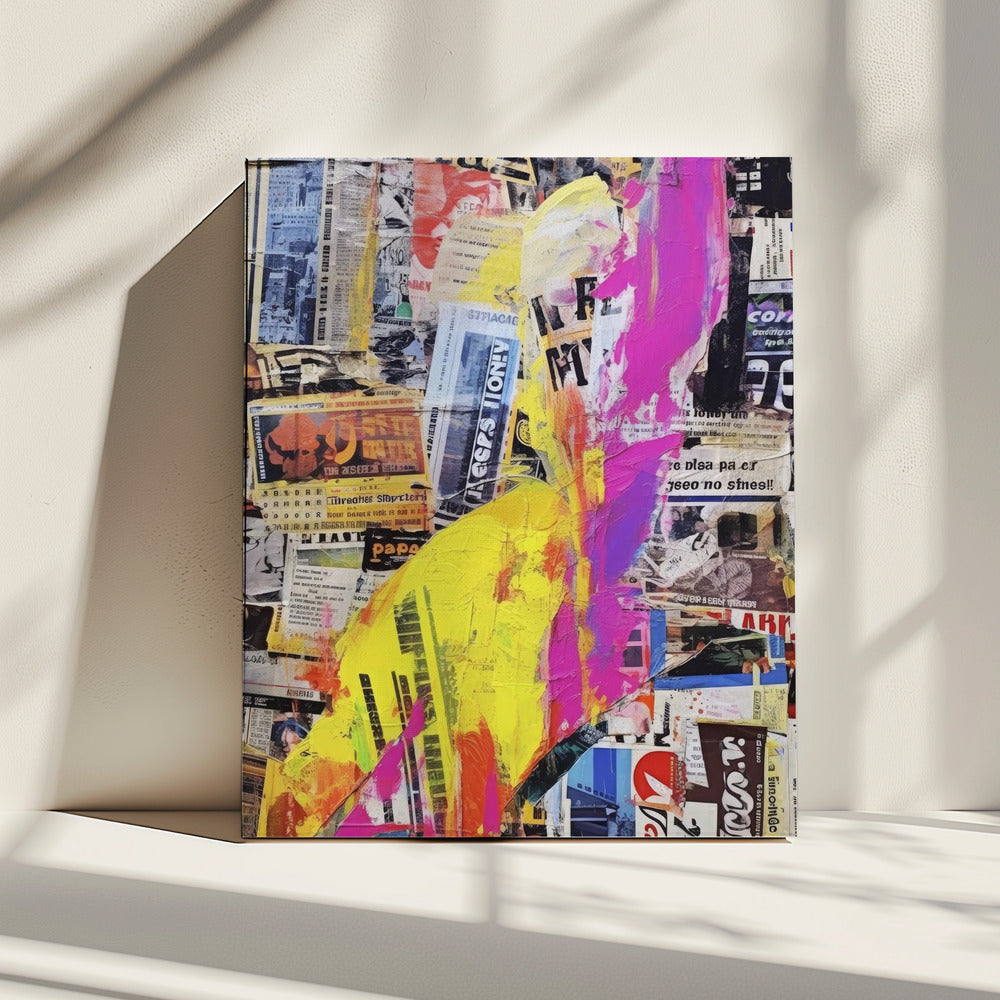 Lebendige urbane Schichten | Leinwand