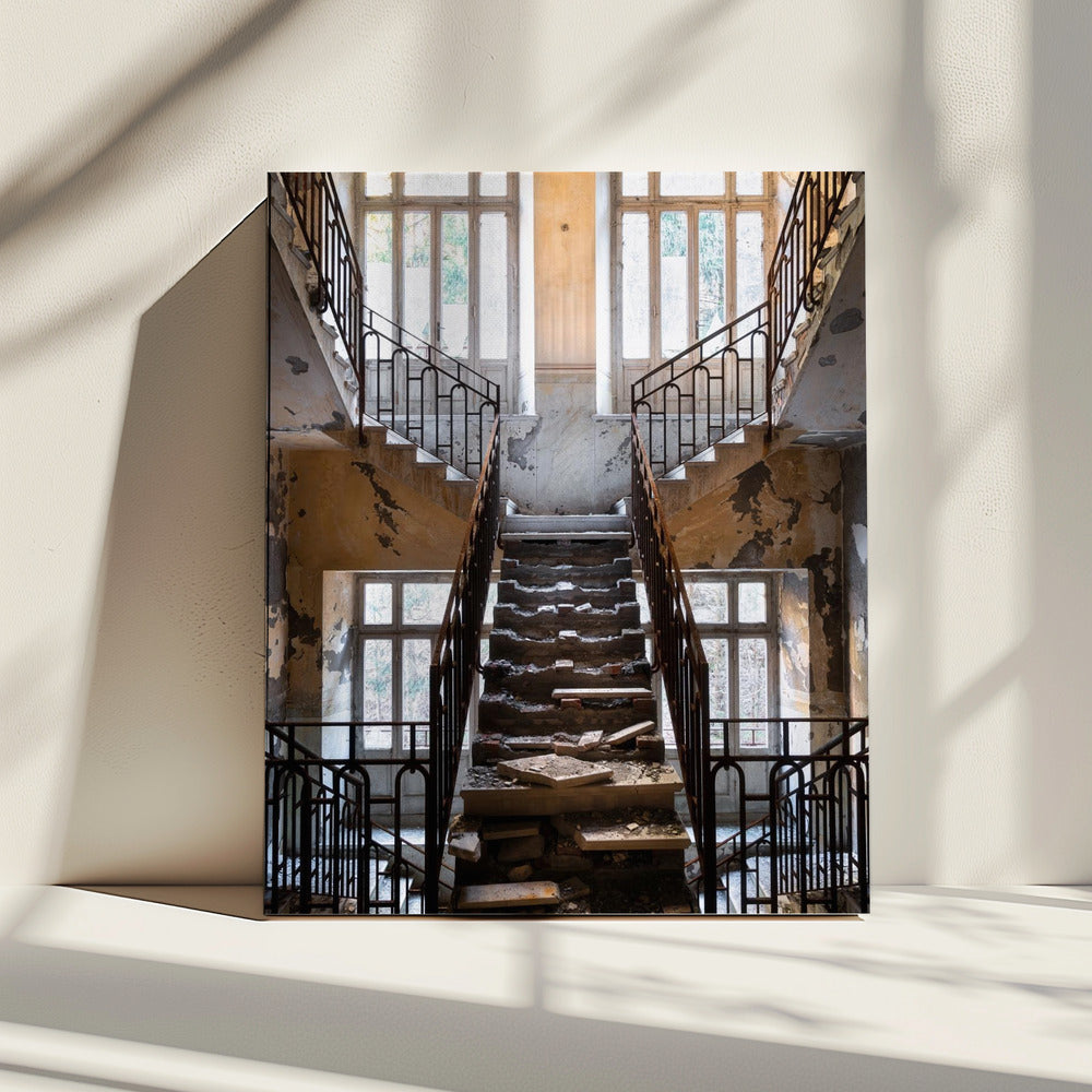 Kaputte Treppe | Leinwand