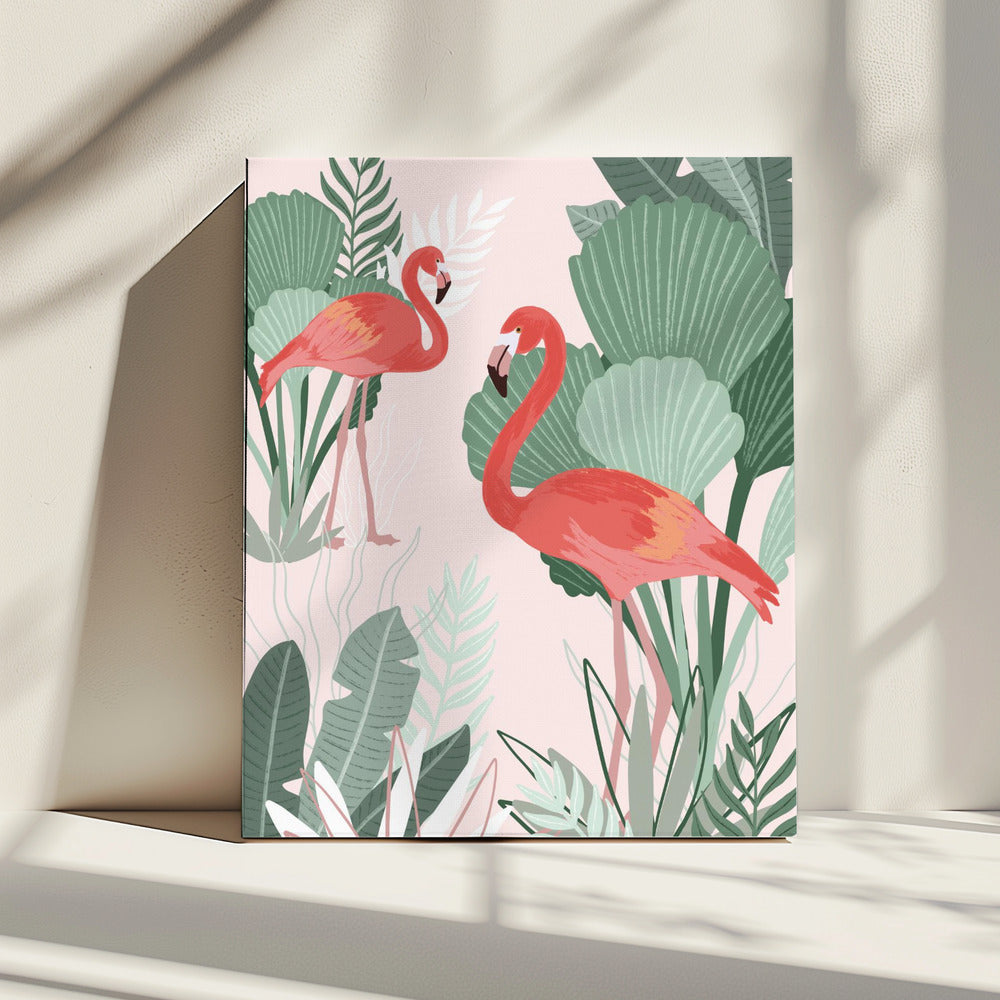 Flamingoträume | Leinwand