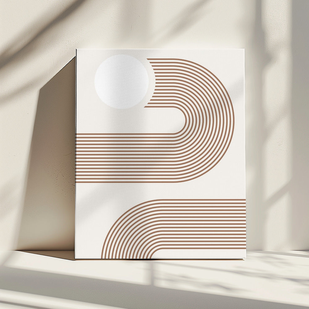 Beiges Arc Poster | Leinwand