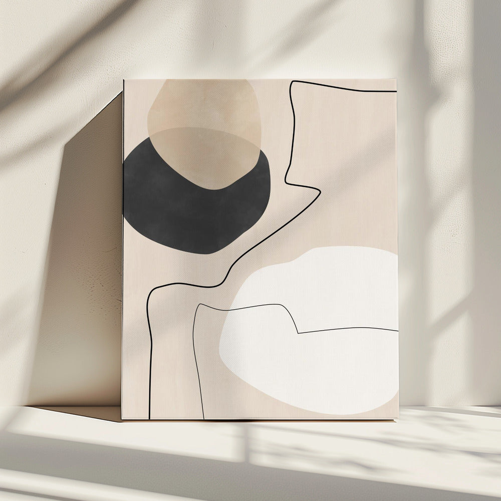 Organic Shapes & Lines Painting | Canvas
